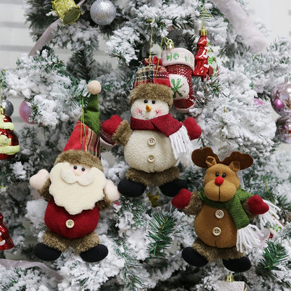 ELECTROPRIME Christmas Decoration Gift Plush Doll Pendant, Random Style Delivery