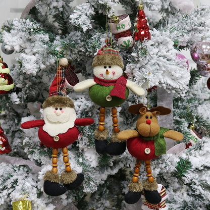 ELECTROPRIME Christmas Decoration Gift Plush Doll Pendant, Random Style Delivery