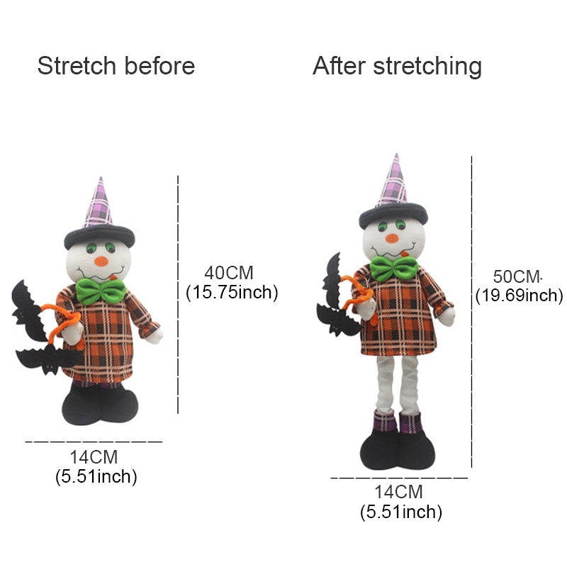 ELECTROPRIME Witch Style Halloween Decorations Ghost Festival Party Scenes Retractable Doll Decorations