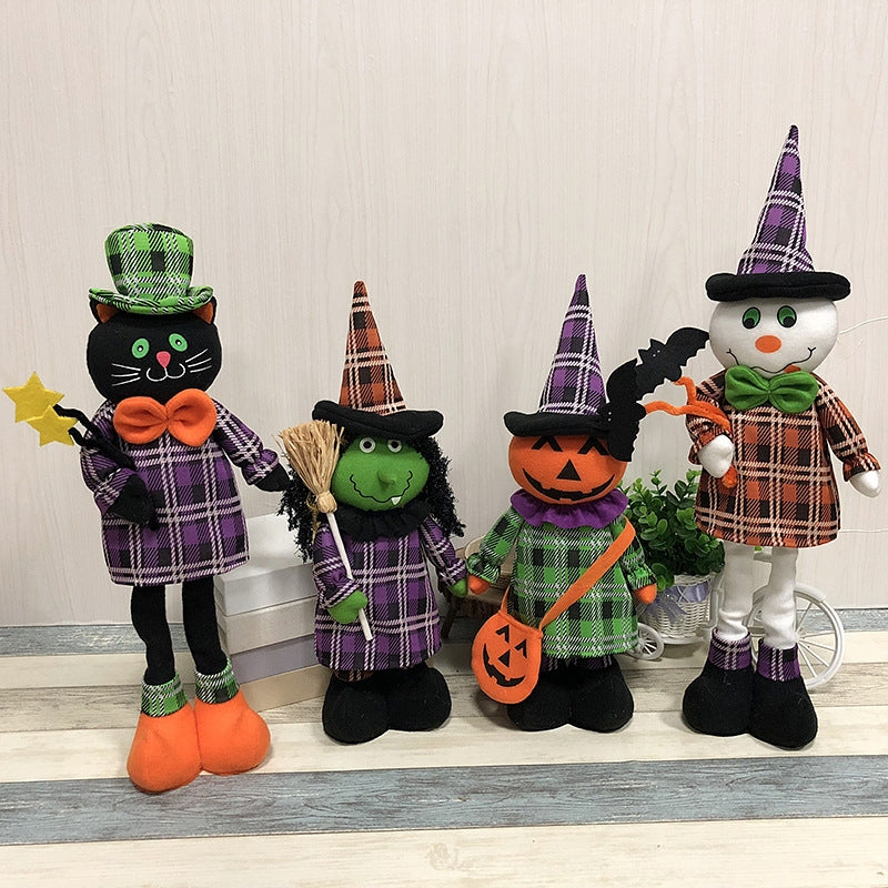 ELECTROPRIME Witch Style Halloween Decorations Ghost Festival Party Scenes Retractable Doll Decorations