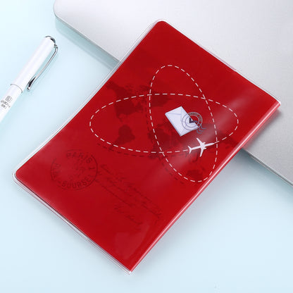 ELECTROPRIME Post Pattern Red Passport Card Bag