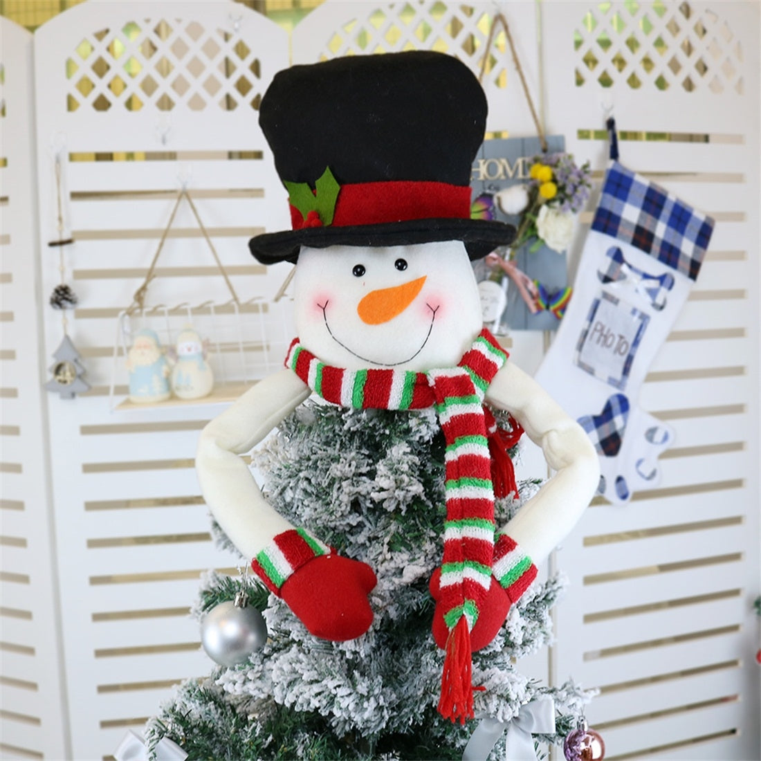 ELECTROPRIME CX20206 Snowman Pattern Christmas Tree Pendant Decoration, Size: S