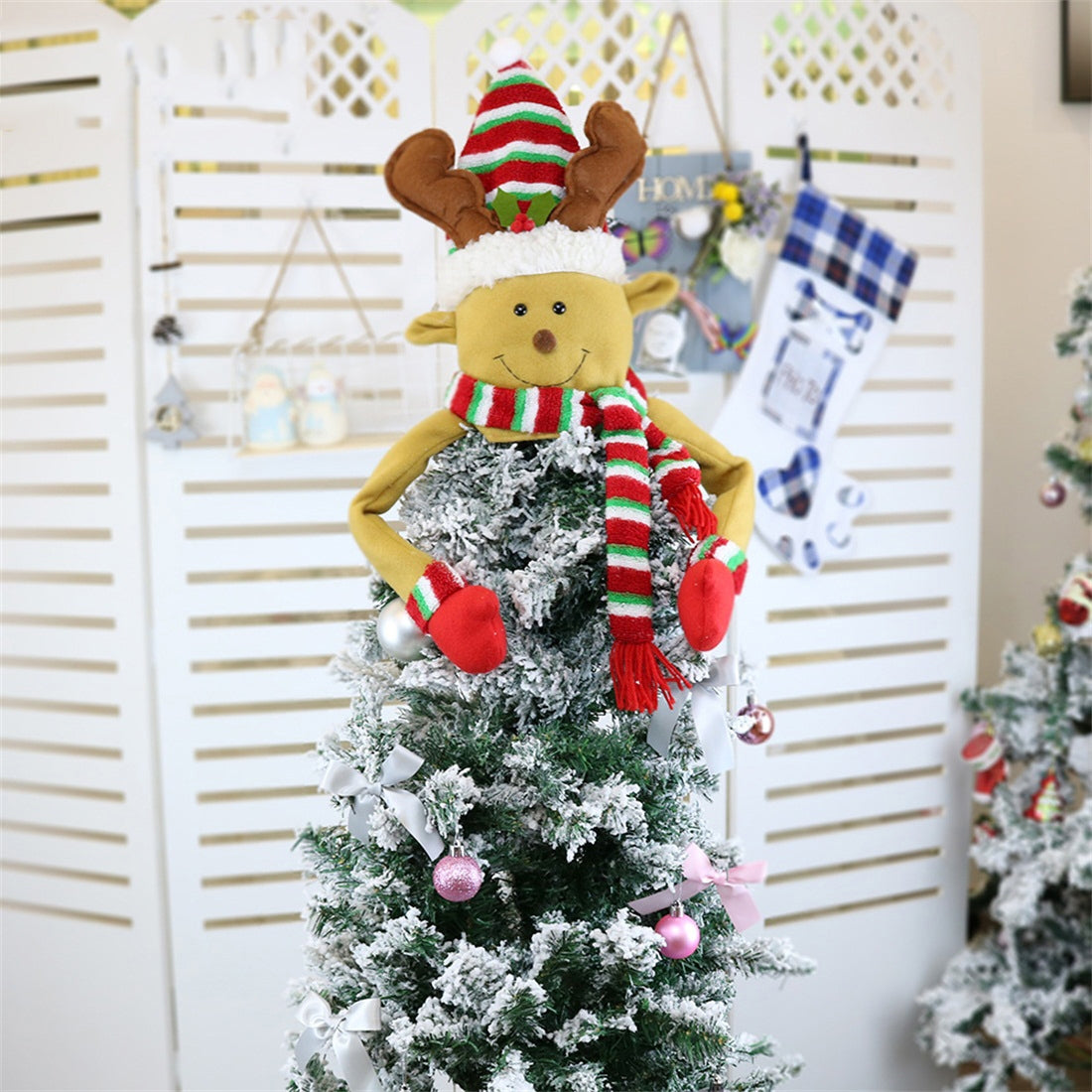 ELECTROPRIME CX20208 Elk Pattern Christmas Tree Pendant Decoration, Size: L