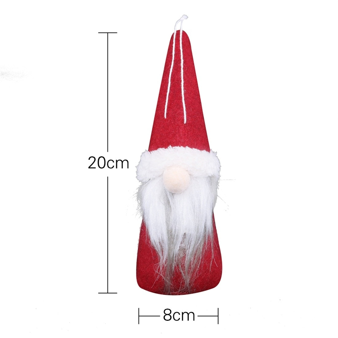 ELECTROPRIME CX20213 Square Faceless Doll Christmas Tree Pendant Decoration(Green)