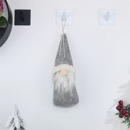 ELECTROPRIME CX20213 Square Faceless Doll Christmas Tree Pendant Decoration(Grey)