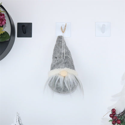 ELECTROPRIME CX20211 Circle Faceless Doll Christmas Tree Pendant Decoration(Grey)