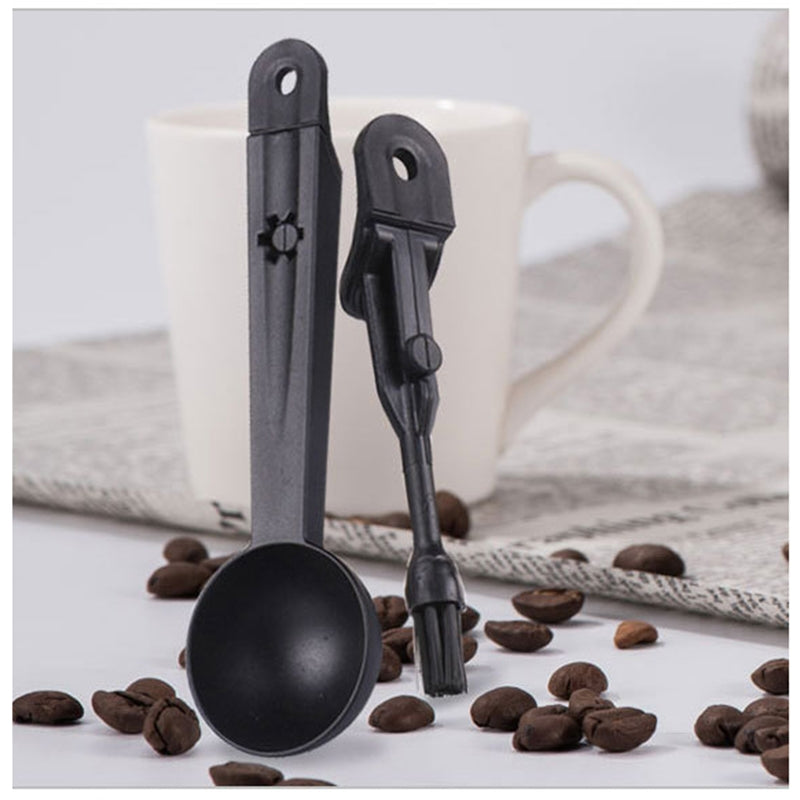 ELECTROPRIME Coffee Machine Cleaning Brush Tool with Measure Scoop Spoon