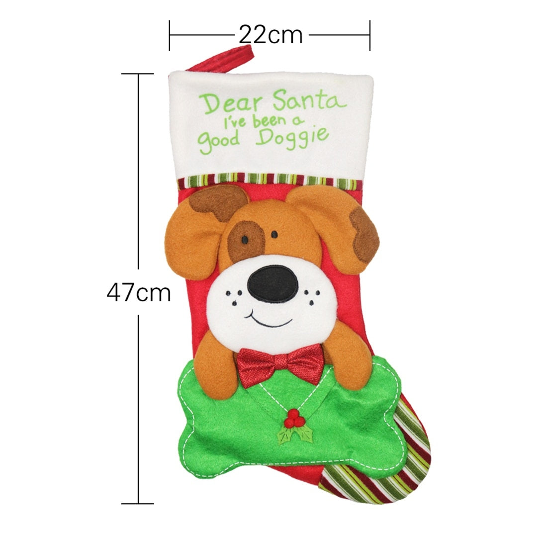 ELECTROPRIME CX20224 Cat Pattern Christmas Sock Gift Bag Christmas Tree Pendant Decoration