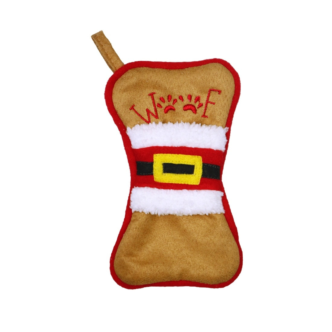 ELECTROPRIME CX20223 Multi-function Bone Shape Christmas Sock Gift Bag Knife Fork Sleeve Christmas Tree Pendant Decoration(Brown)