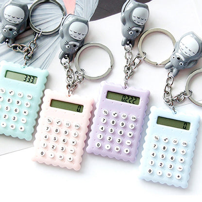 ELECTROPRIME 7522 Portable Lovely Cartoon Mini Ultrathin Button Battery Calculator, Size: 5.3*3.8cm