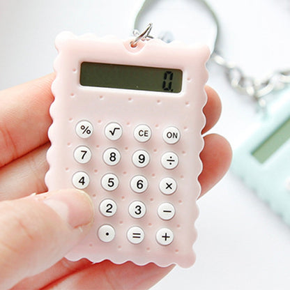 ELECTROPRIME 7522 Portable Lovely Cartoon Mini Ultrathin Button Battery Calculator, Size: 5.3*3.8cm