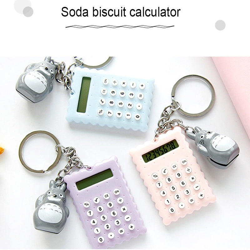 ELECTROPRIME 7522 Portable Lovely Cartoon Mini Ultrathin Button Battery Calculator, Size: 5.3*3.8cm