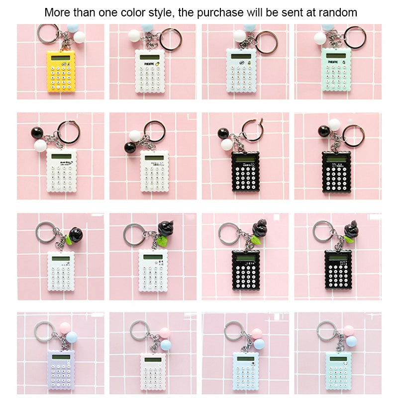 ELECTROPRIME 7522 Portable Lovely Cartoon Mini Ultrathin Button Battery Calculator, Size: 5.3*3.8cm