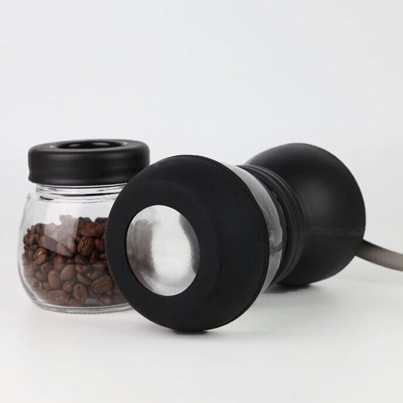 ELECTROPRIME Portable Conical Burr Mill Manual Spice Herbs Hand Grinding Machine Coffee Bean Grinder with Seal Pot