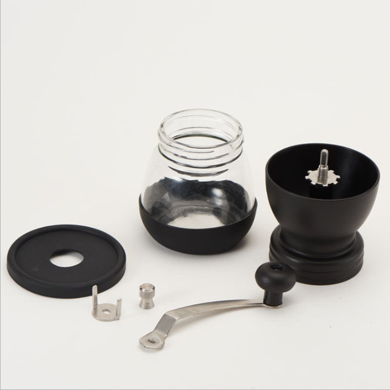 ELECTROPRIME Portable Conical Burr Mill Manual Spice Herbs Hand Grinding Machine Coffee Bean Grinder with Seal Pot