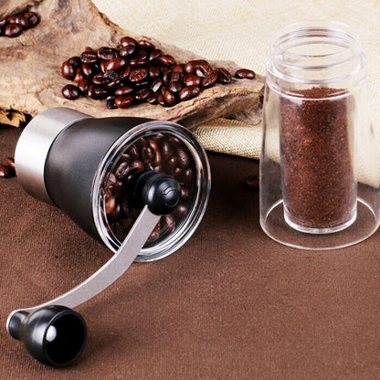ELECTROPRIME Portable Conical Burr Mill Manual Spice Herbs Hand Grinding Machine Coffee Grinder, Capacity: 36g