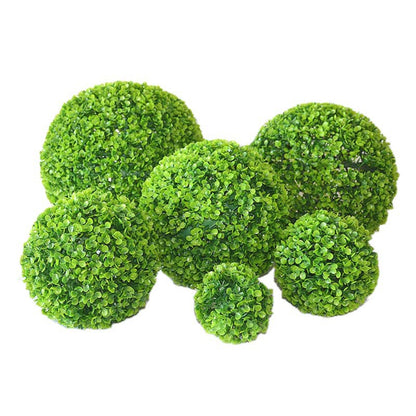 ELECTROPRIME Artificial Aglaia Odorata Plant Ball Topiary Wedding Event Home Outdoor Decoration Hanging Ornament, Diameter: 4.7 inch