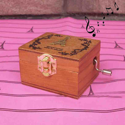 ELECTROPRIME Home Decor Creative Exquisite Retro Wooden Birthday Decorations Music Box, Random Style Delivery