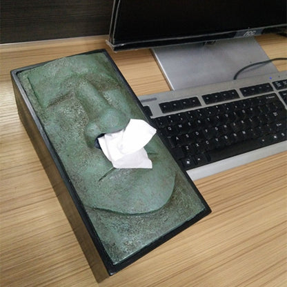 ELECTROPRIME Stone Portrait Shape Creative Household Office Tissue Box