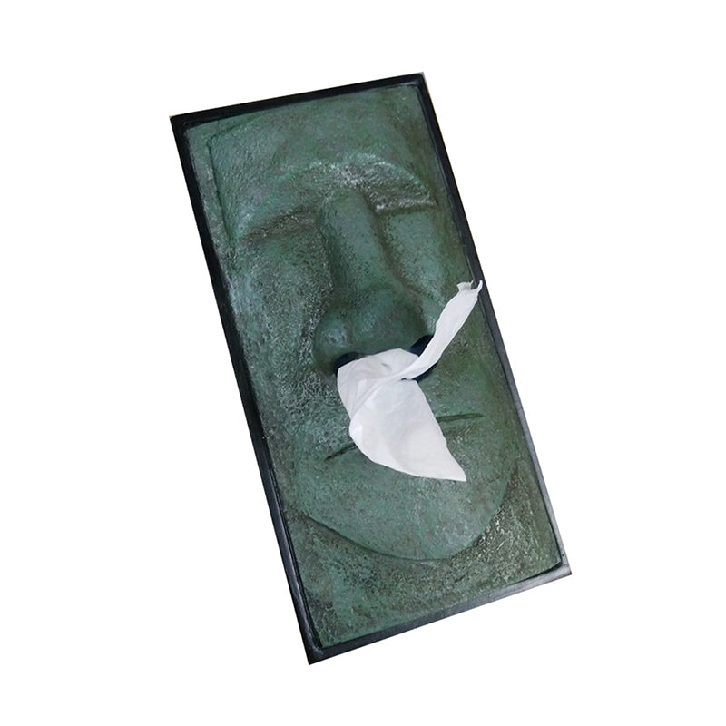 ELECTROPRIME Stone Portrait Shape Creative Household Office Tissue Box