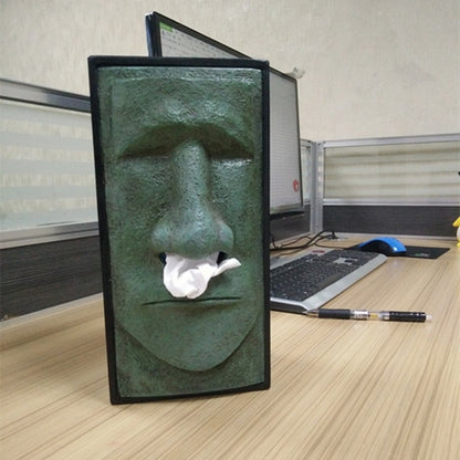 ELECTROPRIME Stone Portrait Shape Creative Household Office Tissue Box