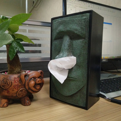 ELECTROPRIME Stone Portrait Shape Creative Household Office Tissue Box