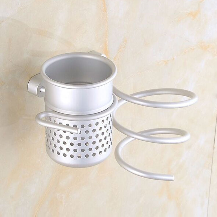 ELECTROPRIME Hair Dryer Holder Wall Mount Hanging Rack Organizer Hook Spiral Bathroom Bracket