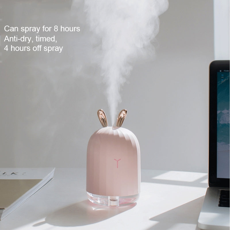 ELECTROPRIME 3life-318 2W Cute Deer USB Mini Humidifier Diffuser Aroma Mist Nebulizer with LED Night Light for Office, Home Bedroom, Capacity: 220ml, DC 5V