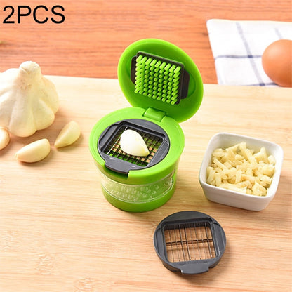 ELECTROPRIME 2 PCS Multi-purpose Mini Kitchen Tool Vegetable Garlic Manual Slicer Cutter Chopper Random Color Delivery