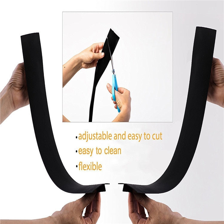 ELECTROPRIME Gas Stove Slit Strip Antifouling Dustproof Waterproof Kitchen Black Sealing Strip, Size: 53.5*5*1cm(Black)
