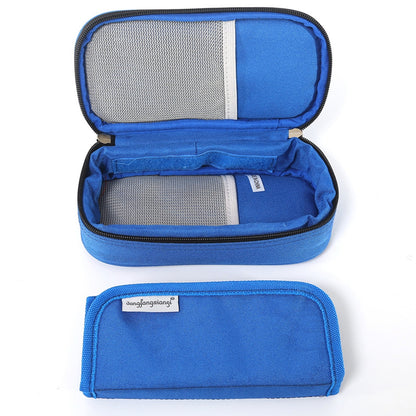 ELECTROPRIME Travel Needs Outdoor Insulated Bag Insulin Storage Bag, Size: 20.3*10*5cm(Blue)
