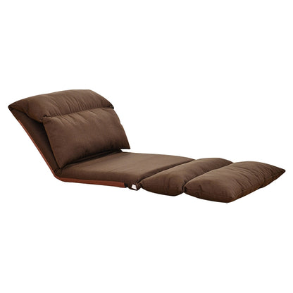 ELECTROPRIME B1 Foldable Washable Lazy Sofa Bed Tatami Lounge Chair (Dark Coffee)