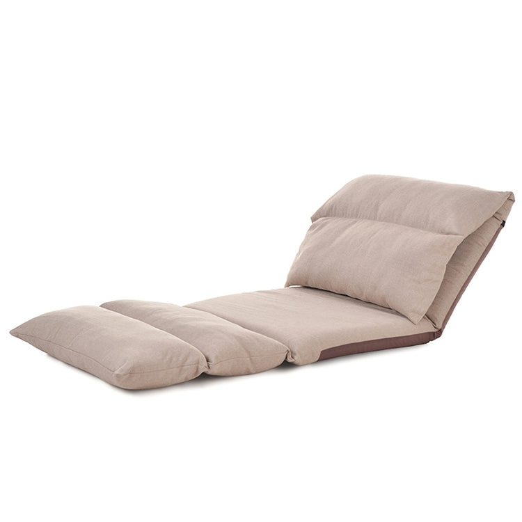 ELECTROPRIME B1 Foldable Washable Lazy Sofa Bed Tatami Lounge Chair (Khaki)