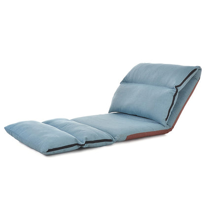 ELECTROPRIME B1 Foldable Washable Lazy Sofa Bed Tatami Lounge Chair (Lake Blue)