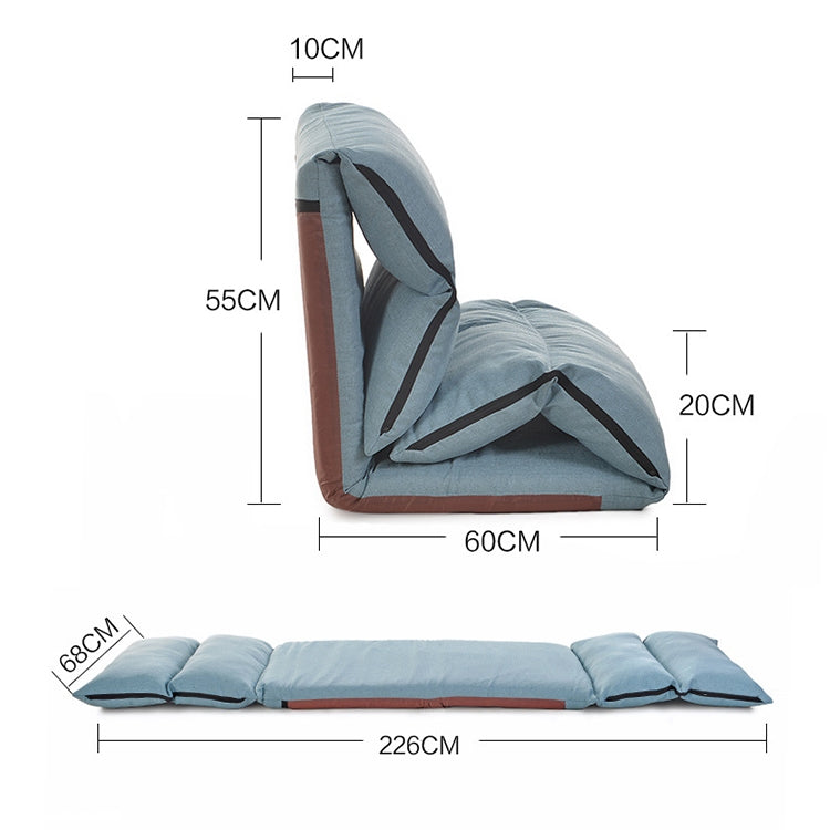 ELECTROPRIME B1 Foldable Washable Lazy Sofa Bed Tatami Lounge Chair (Purple)