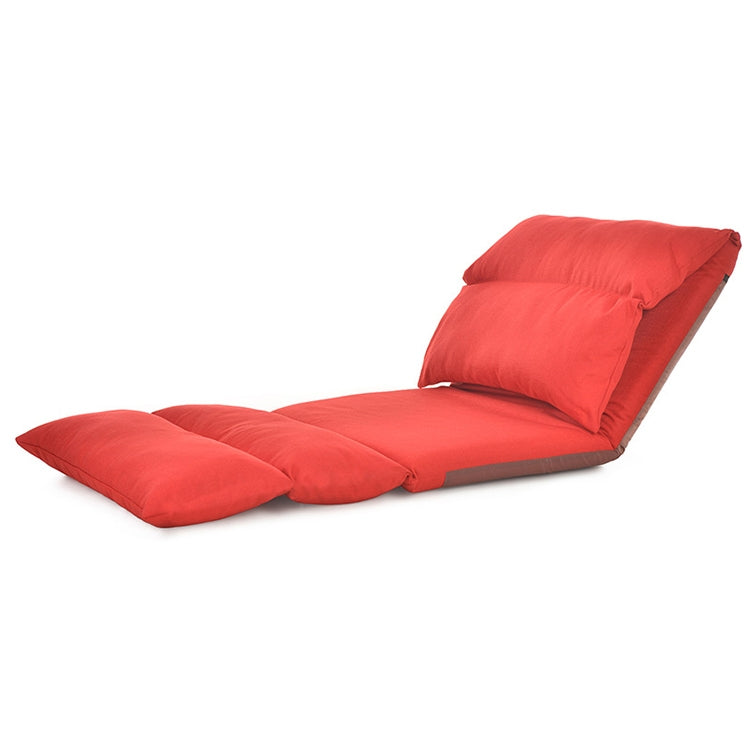 ELECTROPRIME B1 Foldable Washable Lazy Sofa Bed Tatami Lounge Chair (Red)