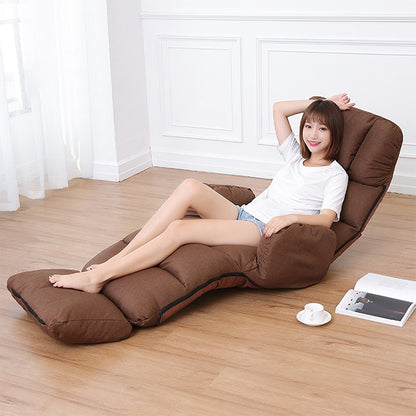 ELECTROPRIME C5 Lazy Sofa Bed Bedroom Leisure Armrest Recliner Single Sofa Recliner (Coffee)