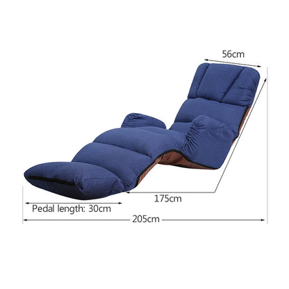 ELECTROPRIME C5 Lazy Sofa Bed Bedroom Leisure Armrest Recliner Single Sofa Recliner (Coffee)