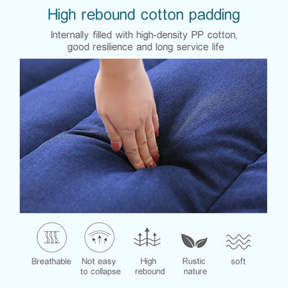 ELECTROPRIME C5 Lazy Sofa Bed Bedroom Leisure Armrest Recliner Single Sofa Recliner (Navy Blue)