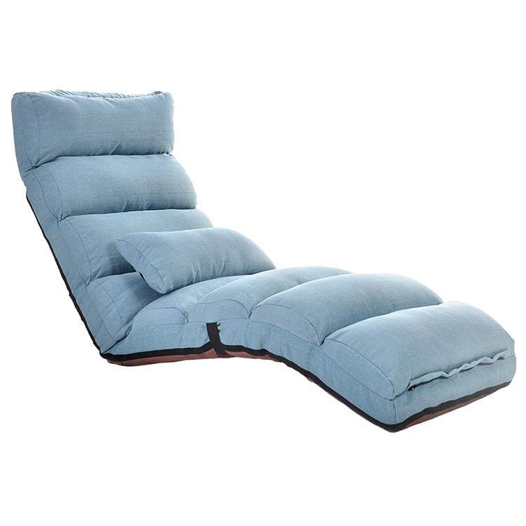 ELECTROPRIME C1 Lazy Couch Tatami Foldable Single Recliner Bay Window Creative Leisure Floor Chair, Size: 175x56x20cm(Lake Blue)