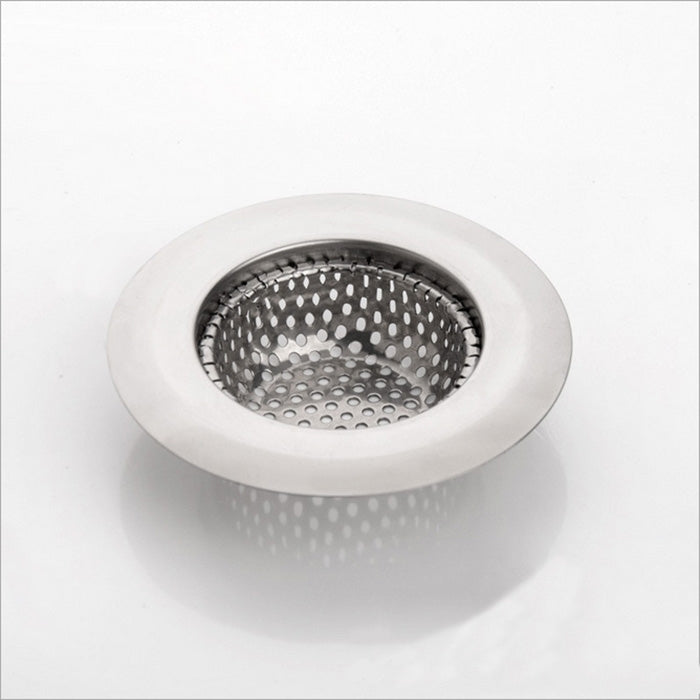 ELECTROPRIME Wide Edge Sink Filter Floor Drain Cover Shower Sewer Stainless Steel Strainers, Size: L (11.5 x 11.5cm)