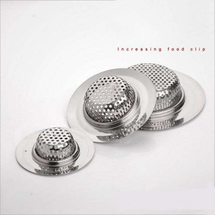 ELECTROPRIME Wide Edge Sink Filter Floor Drain Cover Shower Sewer Stainless Steel Strainers, Size: L (11.5 x 11.5cm)