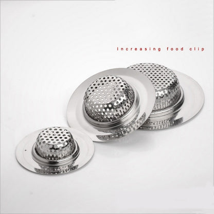 ELECTROPRIME Wide Edge Sink Filter Floor Drain Cover Shower Sewer Stainless Steel Strainers, Size: L (11.5 x 11.5cm)