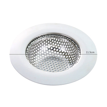 ELECTROPRIME Wide Edge Sink Filter Floor Drain Cover Shower Sewer Stainless Steel Strainers, Size: L (11.5 x 11.5cm)