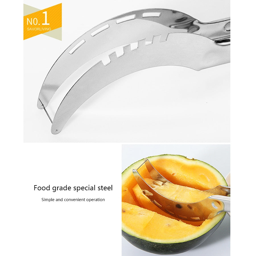 ELECTROPRIME Creative Watermelon Melon Fruit Stainless Steel Cutter