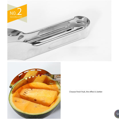 ELECTROPRIME Creative Watermelon Melon Fruit Stainless Steel Cutter