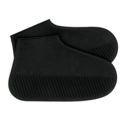 ELECTROPRIME Waterproof Antiskid Silicone Outdoor Rainboots Shoes Cover, Size: S (25-33)(Black)