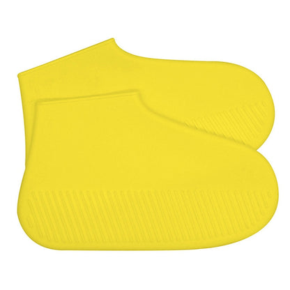 ELECTROPRIME Waterproof Antiskid Silicone Outdoor Rainboots Shoes Cover, Size: S (25-33)(Yellow)