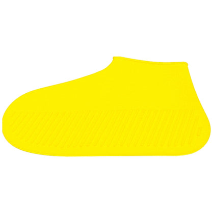 ELECTROPRIME Waterproof Antiskid Silicone Outdoor Rainboots Shoes Cover, Size: S (25-33)(Yellow)