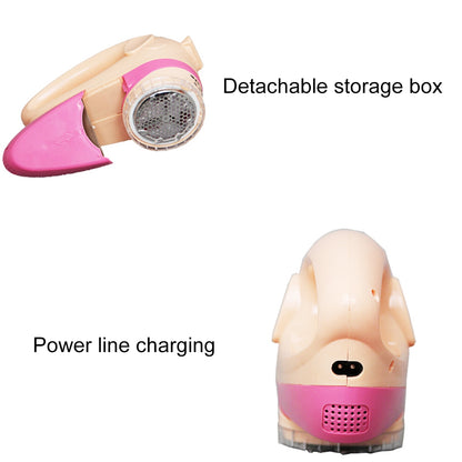 ELECTROPRIME Household Upgrade Pig Shape Fluffy Trimmer Hairballs Clip Clothes Hair Removal Shaving Machine